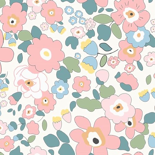 LOOMLYFE 300 TC Cotton Feel Glace Cotton Elastic Fitted Printed King Size Double Bed Bedsheet with 2 Pillow Covers Fits Upto 8 inches Mattress, Size- 72X78 Inches, Pinkflowers - Image 3
