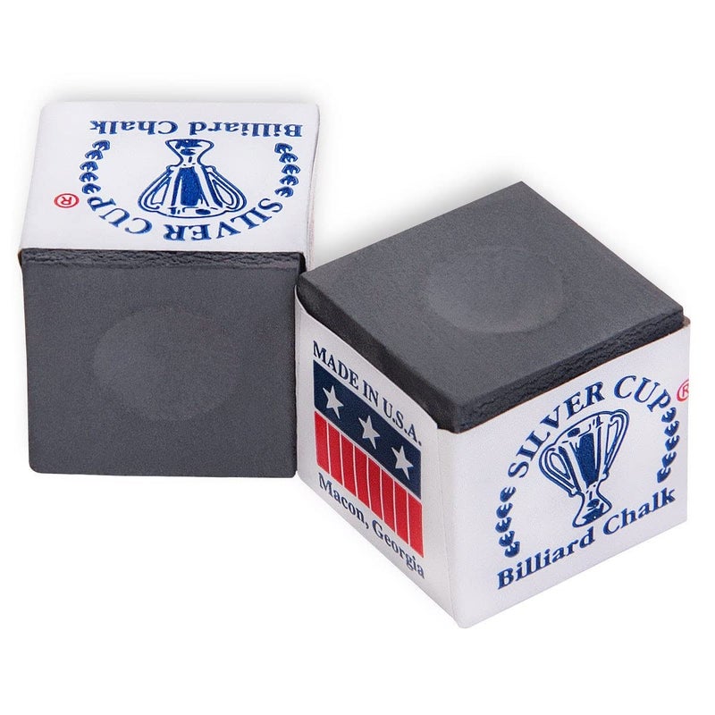 Silver Cup Billiard Chalk - One Dozen (Charcoal) - Image 2
