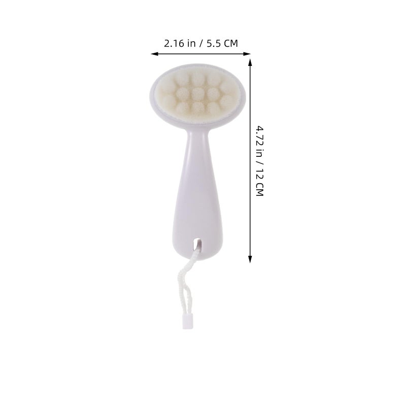 Long Handle Facial Exfoliating Brush with Soft Bristles for Deep Cleansing Blackhead Removal - Image 3