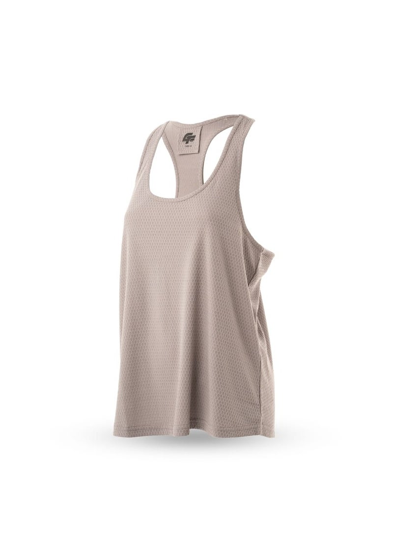 گریوِٹی فورس قميص بدون أكمام نسائي من جرافيتي فورس – قطن برقبة دائرية، مسامي وسريع الجفاف، مثالي للتمارين الرياضية والجيم والملابس الصيفية اليومية والملابس الرياضية - Image 2