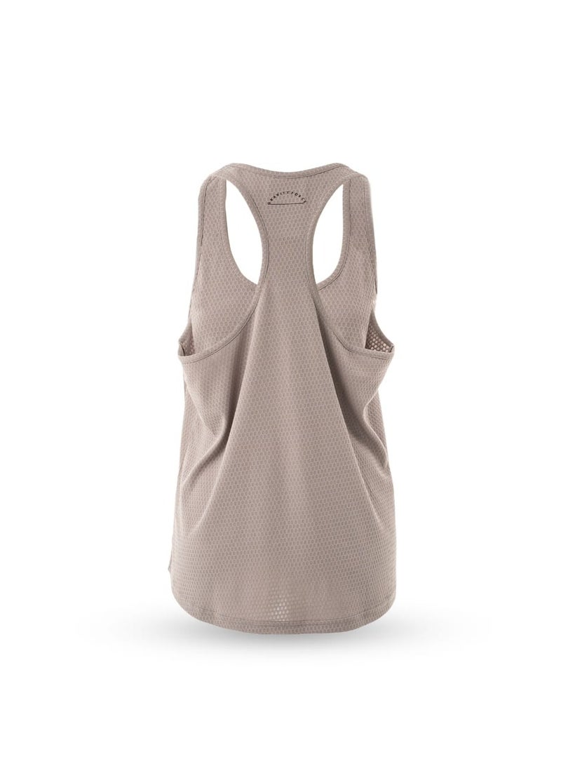 گریوِٹی فورس قميص بدون أكمام نسائي من جرافيتي فورس – قطن برقبة دائرية، مسامي وسريع الجفاف، مثالي للتمارين الرياضية والجيم والملابس الصيفية اليومية والملابس الرياضية - Image 3