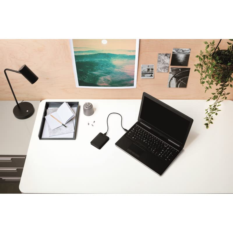 Western Digital WD 5TB Elements Portable External Hard Drive for Windows, USB 3.2 Gen 1/USB 3.0 for PC & Mac, Plug and Play Ready - WDBU6Y0050BBK-WESN - Image 2