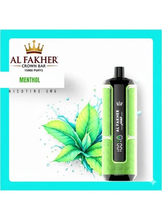 Crown Bar Menthol 15000 Puffs Hypermax Disposable Vape Kit NC-6mg - view 2