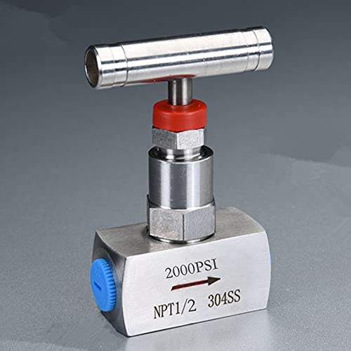 YACO VALVE Stainless steel Needle valve 1/2'' NPT High pressure 2000 PSI, Pressure regulating, flow control, Instrument Gauge Valve, Water Oil Gas - Image 2