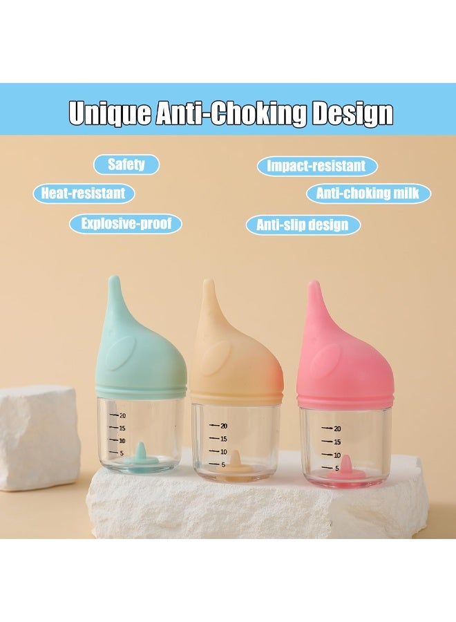 Kitten Puppy Feeding Bottle Kit  Anti-Chock Elephant Shape with Replaceable Nipples for Small Pets - Image 5