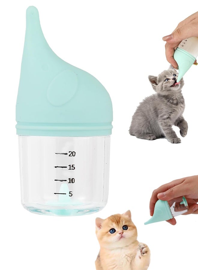 Kitten Puppy Feeding Bottle Kit  Anti-Chock Elephant Shape with Replaceable Nipples for Small Pets - Image 1