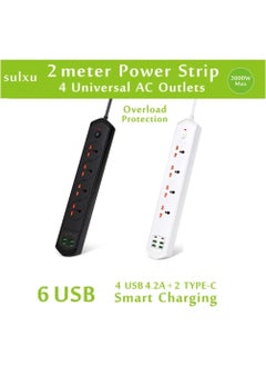 Lisa Butik Lisa Boutique 10 Input 4+4 USB + 2 Type-C Multiple Socket 2 M Cable Current Protection Switched Extension Group Socket 3000W  - Image 4