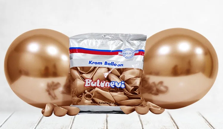 ايليت تايم Balloon Chrome Shiny 12 Inc Copper (50 Pieces)