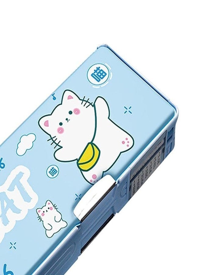 Funspark Multifunctional Pencil Box for Kids, Dinosaur Pencil Box for Boys, Kids Pencil Box for Girls, Magnetic Pencil Box Pop up Pencil Box, Cat Theme Return Gifts for Kids - Image 4