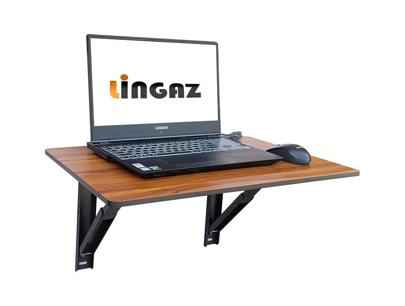 LINGAZ Engineered Wood Wall Mounted TableMultiPurpose TableLaptop TableStudy TableComputer TableOffice TableFoldable TableWriting DeskWork Table For Home Office 30 Cm 38 Cm - Image 1