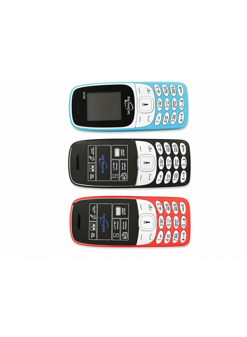 techno sky Mobile Phone Dual SIM 4G With 1.77 Inch Display Multi-Color - Image 3