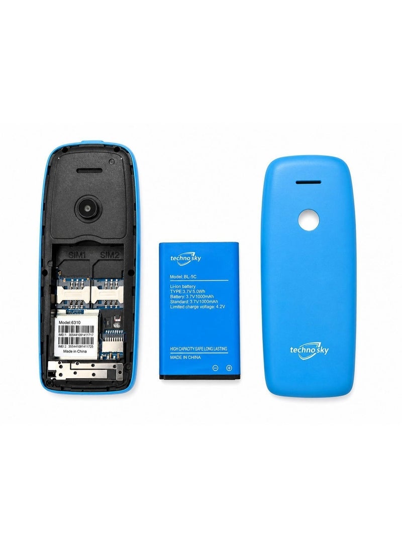 techno sky Mobile Phone Dual SIM 4G With 1.77 Inch Display Multi-Color - Image 2