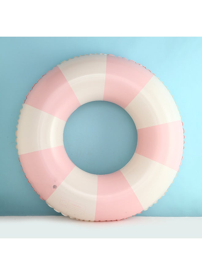 Generic Children Swimming Ring Thickened Popular Pvc Stripe Plaid Inflatable Adult Life Buoy Net Red Float Ring-After Inflating Outer Diameter:60#-Inner Diameter After Inflating:Random Style - Image 4