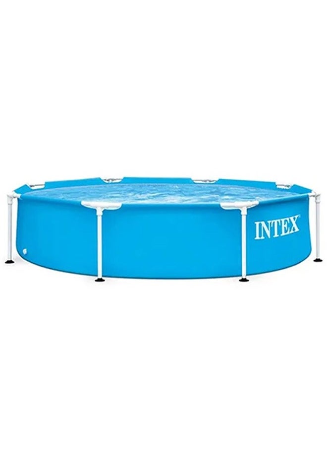 INTEX Metal Frame Round Blue Swimming Pool 244x51cm  - Image 3
