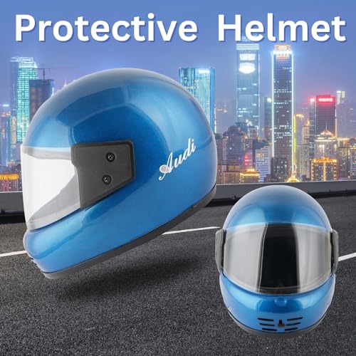 Sage Square Audi Full Face Clear Visor Helmet | ISI Certified | High Standard Safety | Extra Comfort & Stylish (Small, Blue Glossy) - Image 3