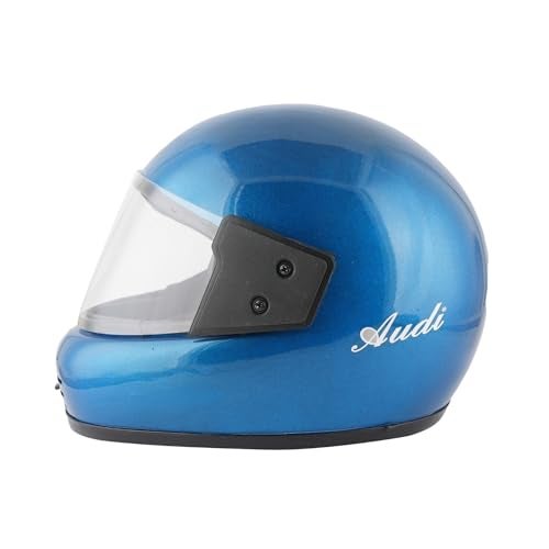 Sage Square Audi Full Face Clear Visor Helmet | ISI Certified | High Standard Safety | Extra Comfort & Stylish (Small, Blue Glossy) - Image 1