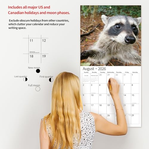 windrio 2026 Wall Calendar,Funny Calendar 2026, November 2025 - December 2026, Wall Calendar Funny Animal Memes, 12" x 24" Opened, Full Page 12 Months Thick Paper for Gift Calendar Organizing Planning - Image 5