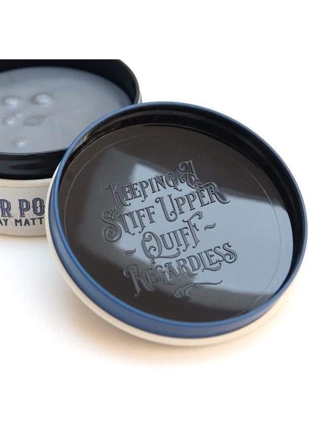 Captain Fawcett Matt Clay Pomade (Blue) 100g - Image 3