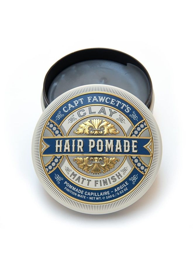 Captain Fawcett Matt Clay Pomade (Blue) 100g - Image 2
