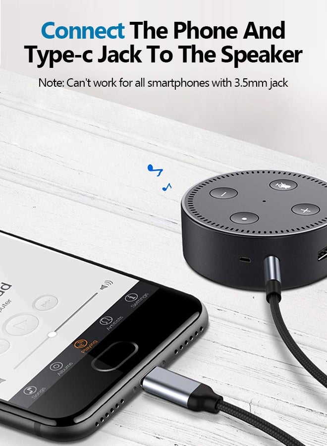 بشكل مختصر كابل USB C إلى 3.5 مم Aux بطول 1 متر لهواتف Samsung S26/S25/S24/Fold/Flip، ولهواتف iPhone 17/16/15 Pro Max/Pro، ومحول سماعة رأس من النوع C، وسلك مقبس مكبر صوت ستيريو للسيارة لأجهزة iPad Pro Air، ولأجهزة Pixel - Image 4