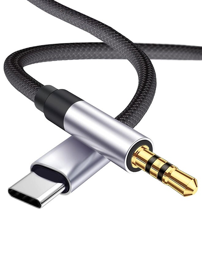 بشكل مختصر كابل USB C إلى 3.5 مم Aux بطول 1 متر لهواتف Samsung S26/S25/S24/Fold/Flip، ولهواتف iPhone 17/16/15 Pro Max/Pro، ومحول سماعة رأس من النوع C، وسلك مقبس مكبر صوت ستيريو للسيارة لأجهزة iPad Pro Air، ولأجهزة Pixel - Image 1
