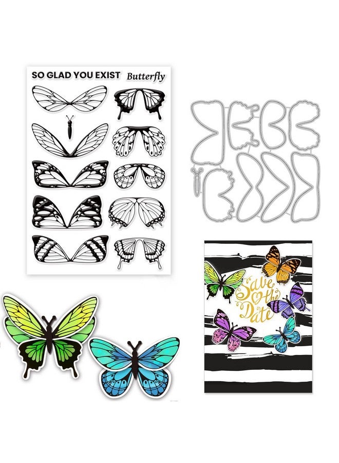 ORIGACH 3D Butterfly Stamps And Dies For Card Making Diy Scrapbooking Album Decorative - Image 1