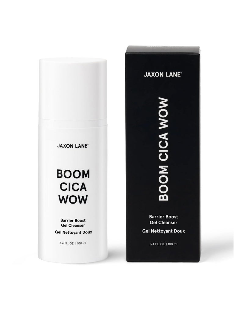 JAXON LANE - Mens Face Wash BOOM CICA WOW Barrier Boost Gel Cleanser, Daily Facial Cleanser for Men & WOMEN: Hydrating Face Cleanser + Centella Asiatica, Hyaluronic Acid, Purifying Malachite, Green Tea - Image 1