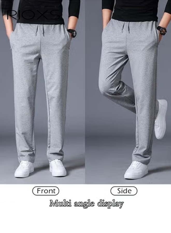 RIOXS Men's Sports Pants, Casual Drawstring Sweatpants, Comfortable Loose Joggers with Side Pockets, Jogging Tracksuit Bottoms, Suitable for Outdoor Activities and Daily Leisure  - Image 3