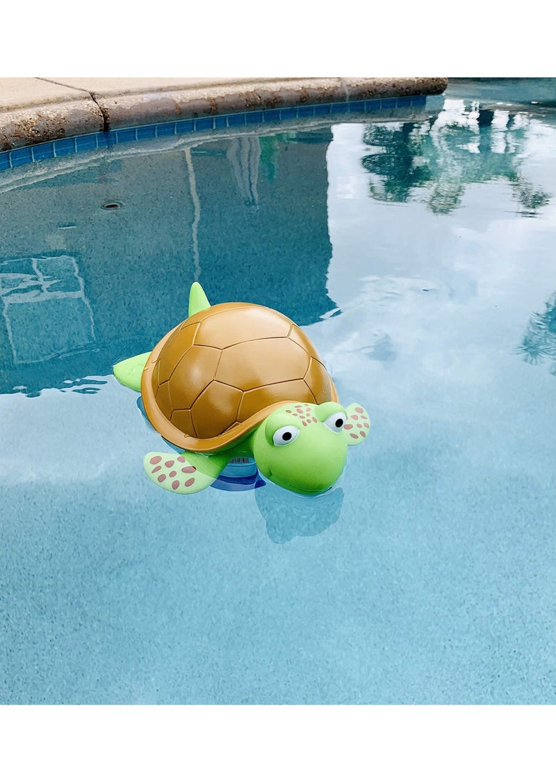Excefore Chlorine Floater, Floating Chlorine Dispenser for Pools, Cute Animal Floating Chlorinator Pool Tablet Dispenser Chlorine Basket for Chemical Tablets Fits 3 inch Tabs Bromine Holder  - Image 5