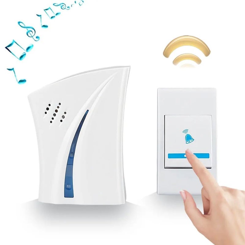 UMAAMAR ENTERPRISES Wireless Doorbell Kit Over 100 Feet Range 32 Rings Door Bell Chime LED Flash Cordless Calling Remote Control Door Bell Ideal for HomeShopOffice - Image 4