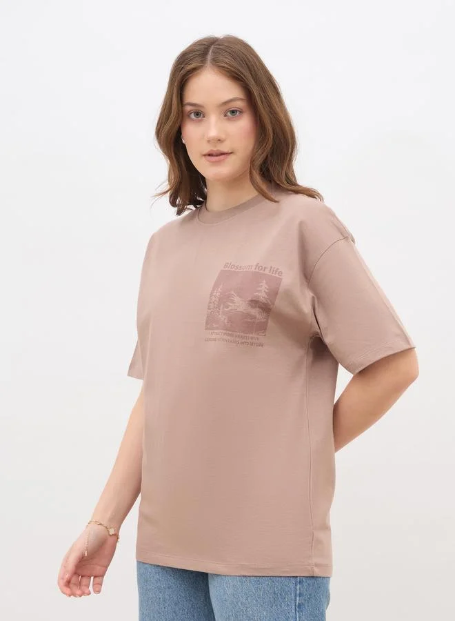 Styli Styli Graphic Print Oversized T-Shirt