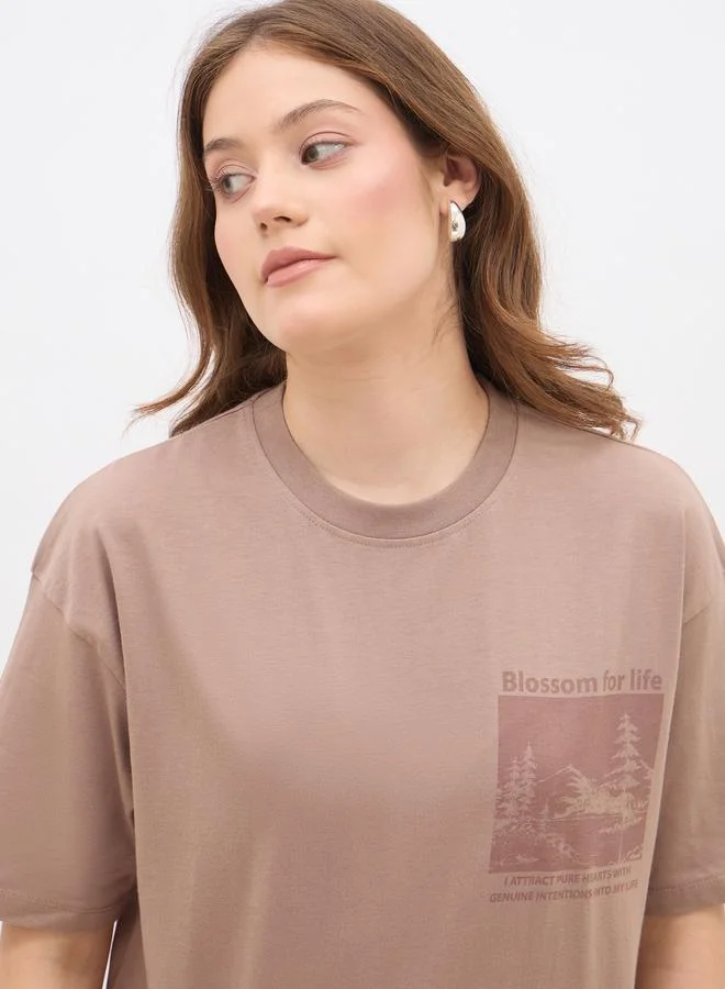Styli Styli Graphic Print Oversized T-Shirt