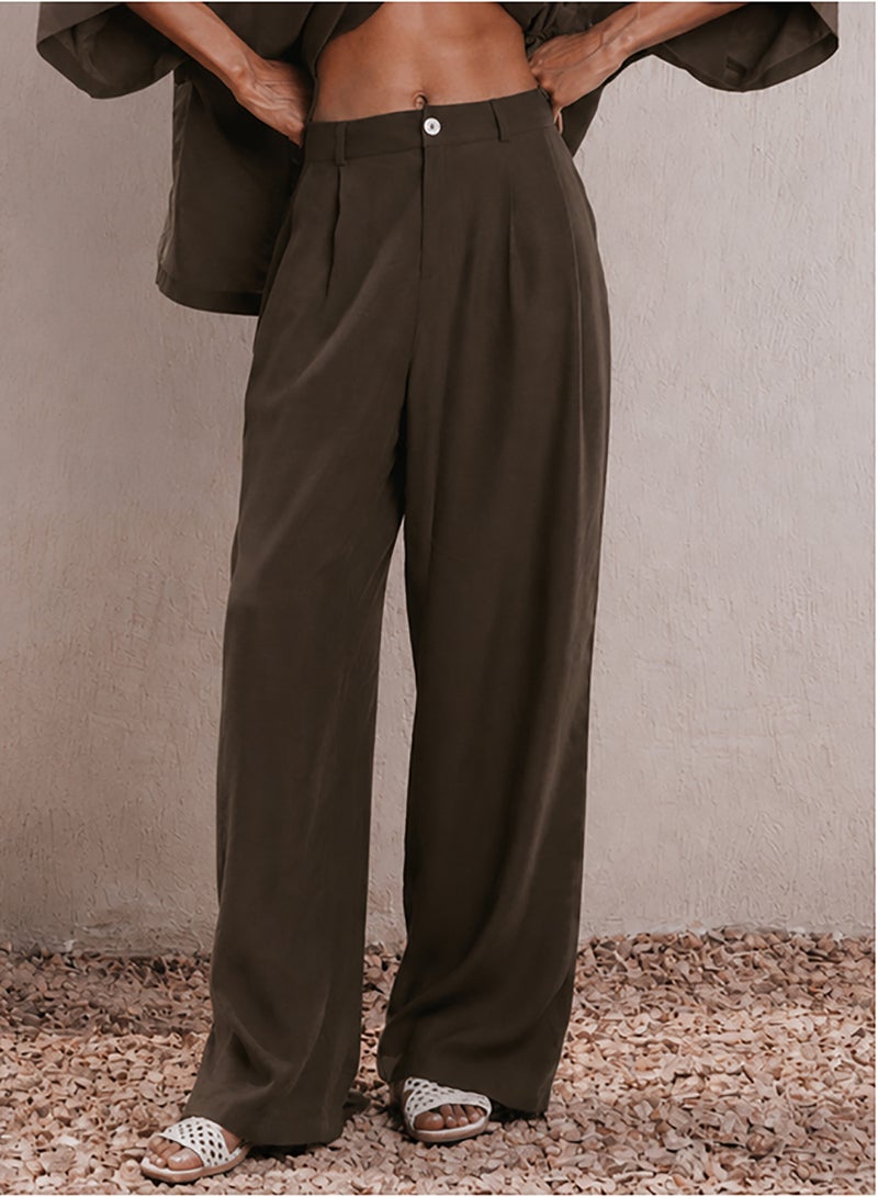 Clue Flowy Wide-Leg Pants - Image 1