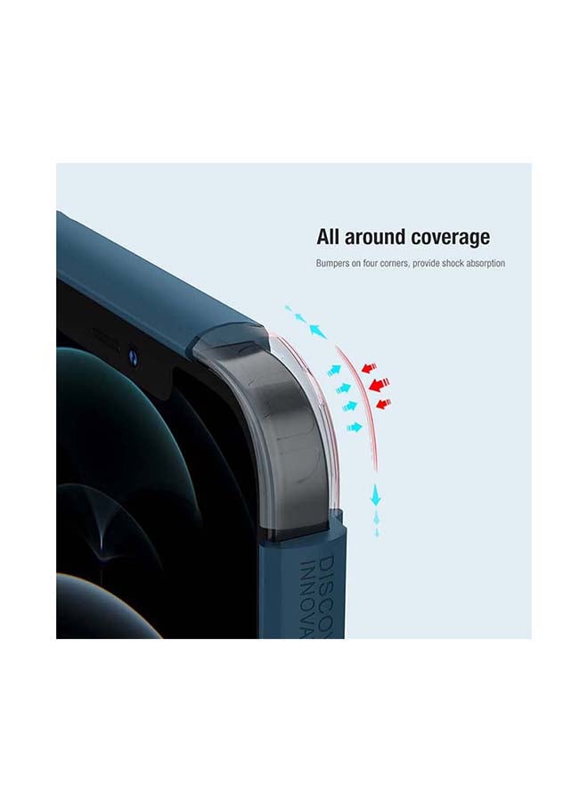 Nillkin Super Frosted Shield Hard Phone Cover Slim Fit For Apple iPhone 13 Pro Max Blue - Image 5