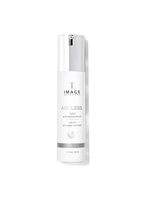 IMAGE SKINCARE IMAGE Skincare, AGELESS Total Serum, AHA Anti-Aging Face Serum with Peptides to Firm, Hydrate, Smooth Wrinkles and Even Tone, 1.7 fl oz 