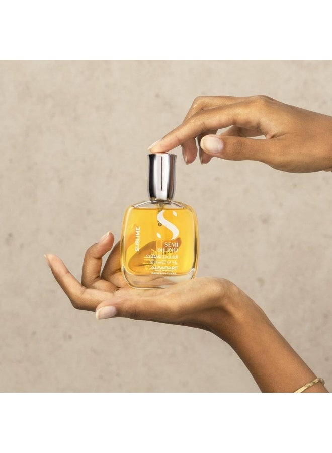 Alfaparf Milano SEMI DI LINO SUBLIME Heat Protection up to 230C Cristalli Liquidi THE ORIGINAL Serum 50 ml - Image 4