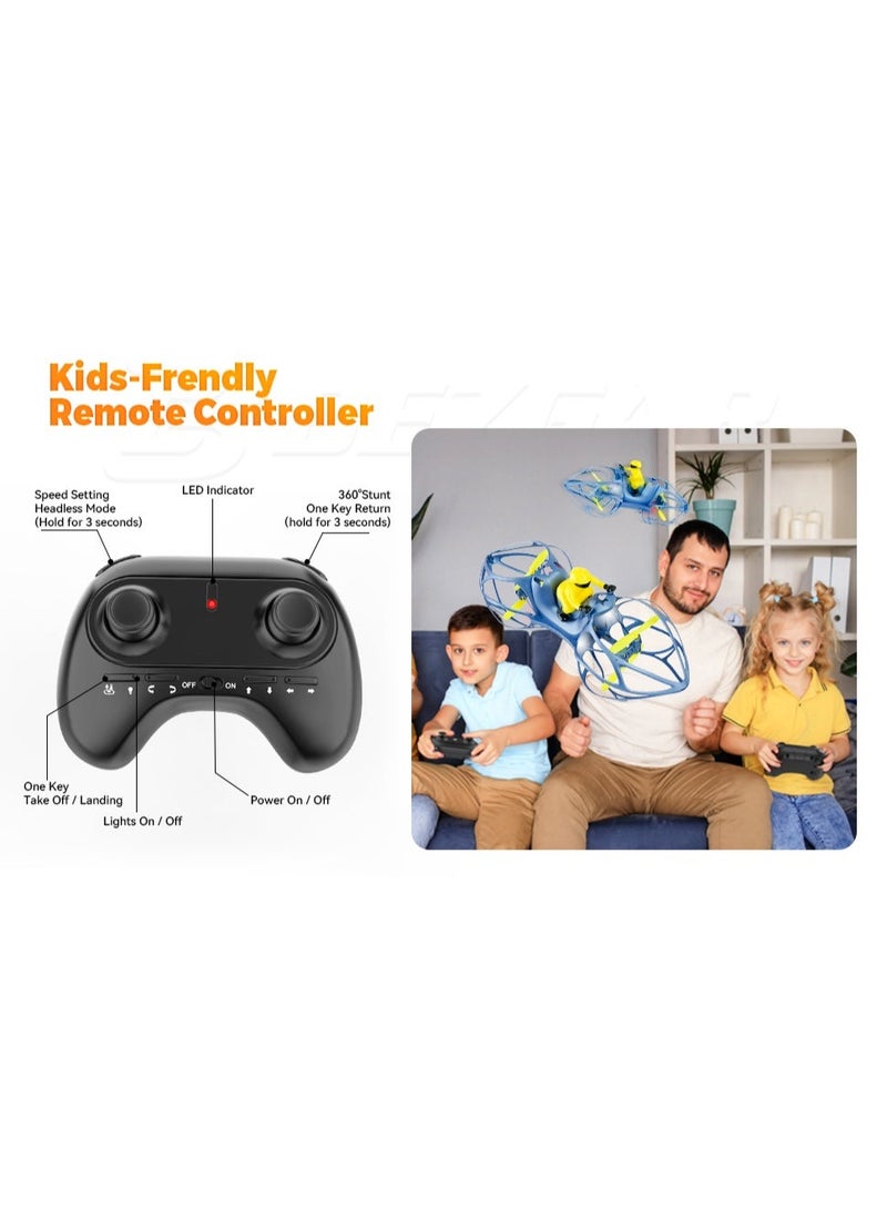 مايتويز 2-in-1 RC Flying Motorcycle Stunt Drone for Kids - 360° Flip & Roll, Altitude Hold, Headless Mode, One-Key Take-Off/Landing - Portable Remote Control Quadcopter Toy with 2 Batteries & Spare Blades - Image 4