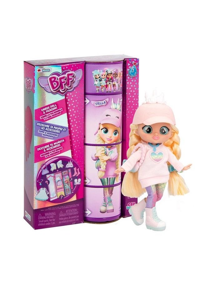 CRY BABIES - Bff Stella Fashion Doll With 9+ Surprises Including Outfit And Accessories For Fashion Toy, Girls And Boys Ages 4 And Up, 7.8 Inch Doll - Image 1