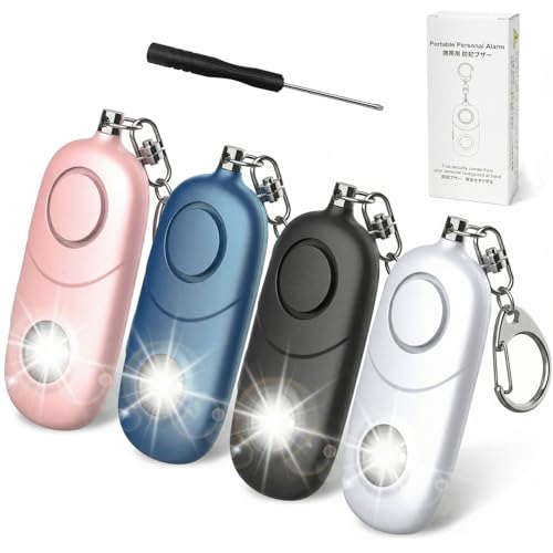 Qoosea Personal Alarm for Women Keychain Alarm: Qoosea 135dB Emergency Keychain Siren with Strobe Light Loud Siren for Women Kids Students Seniors Emergency Self-Defense for Night Sports - Image 1