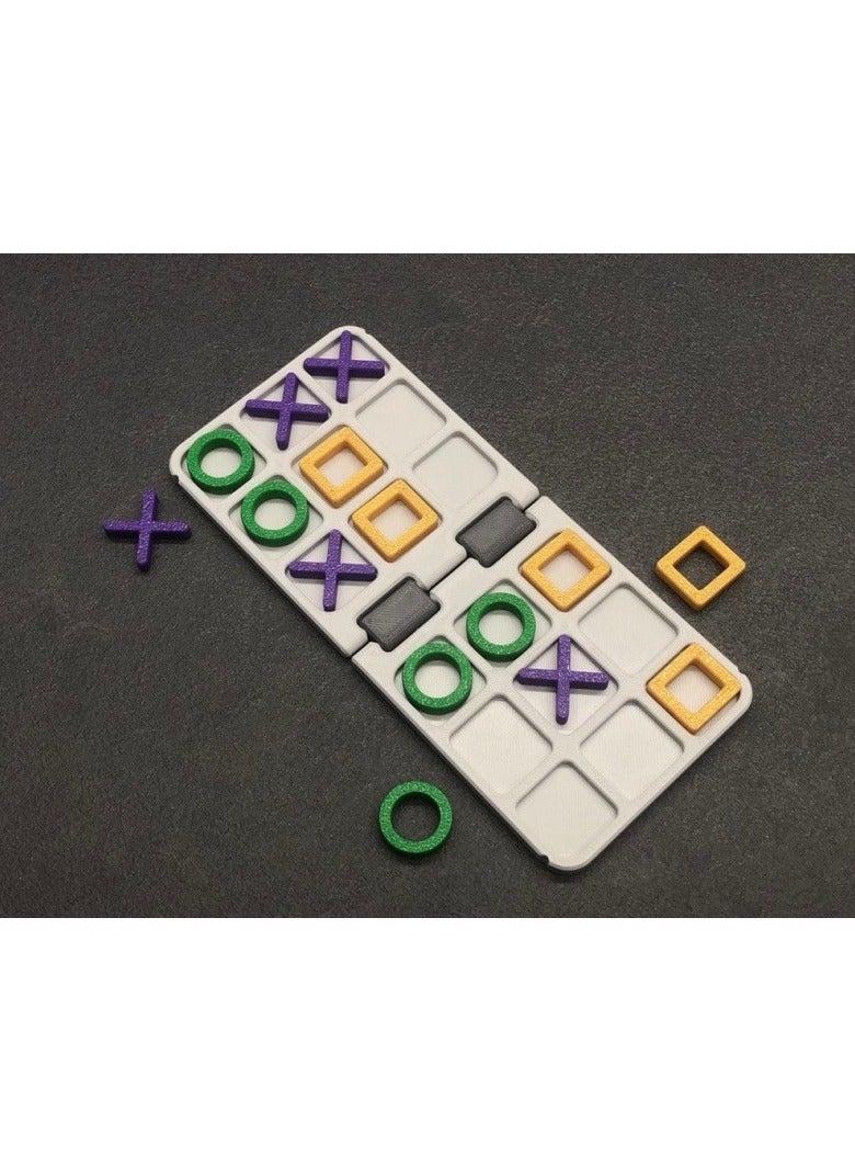 general Pocket tic-tac-toe toys for Valentine's Day gifts fun gameplay portable friends gathering liven up the atmosphere - Image 1