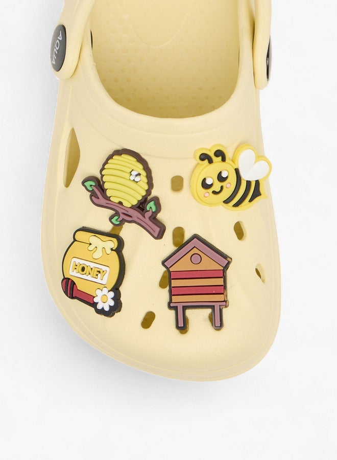 أكوا صنادل بناتي مزينة بشريط خلفي - Image 4