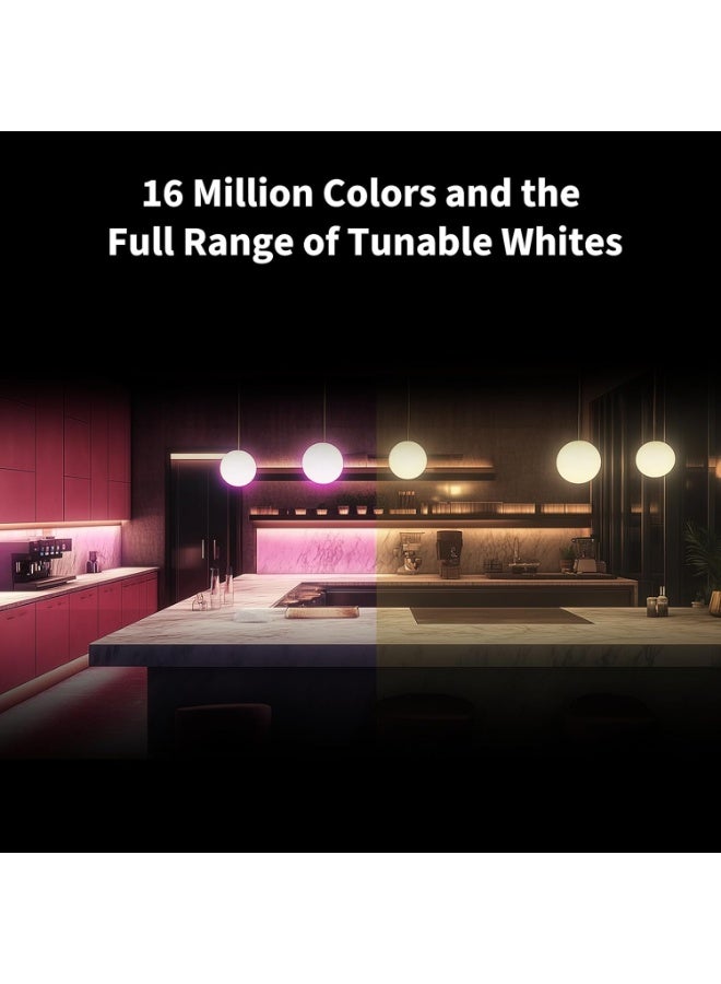 أكارا مصباح LED Aqara Thread/Zigbee T2، قاعدة E27 أبيض قابل للضبط (2000K-9000K)، RGB مع 16 مليون لون، يعادل 75 واط، Matter، يدعم HomeKit و Google Home - Image 5