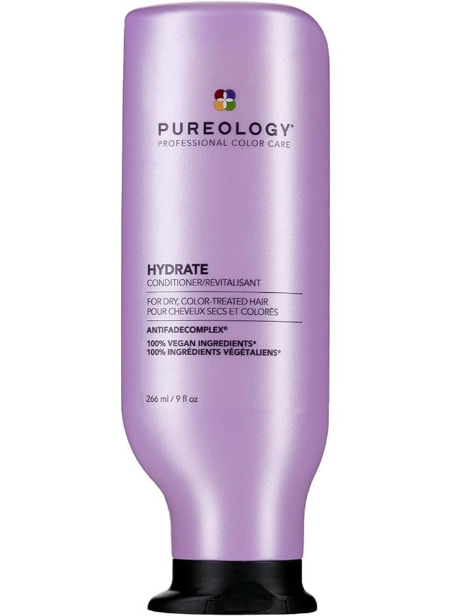 Pureology Hydrate Moisturizing Conditioner | For Medium to Thick Dry, Color Treated Hair | Sulfate-Free | Vegan - Image 1