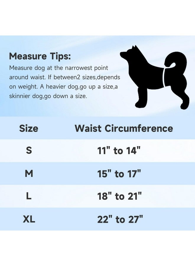 Langsprit Male Dogs Diapers Belly Bands(4Pack), Washable Reusable Male Boy Doggy Wraps Panties For Doggie Puppy Pooping Potty Training Incontinence Marking Pañal Para Perro Small - Image 2