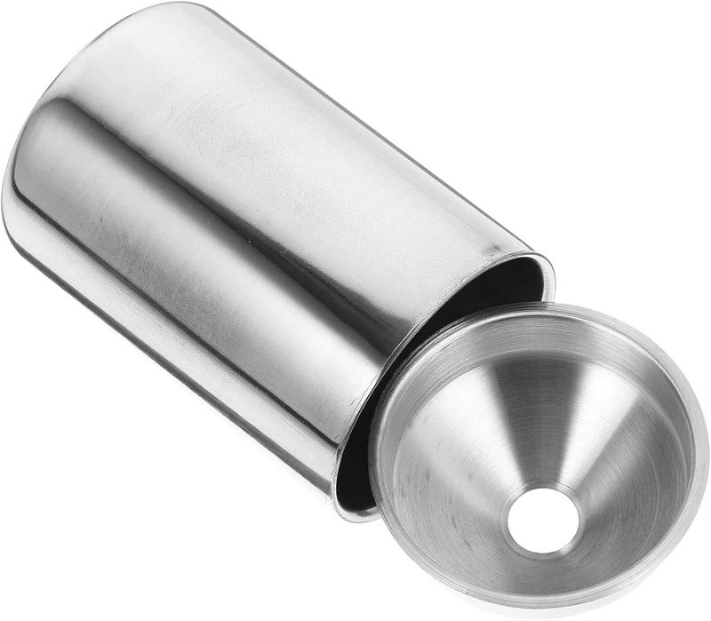 Stainless Steel Car Ashtray Funnel Design Smokeless Auto Ash Container for Cleanliness for Home Office and Outdoor Use - Image 1
