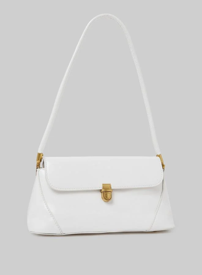 ستايلي Flap Shoulder Bag with Push-Lock