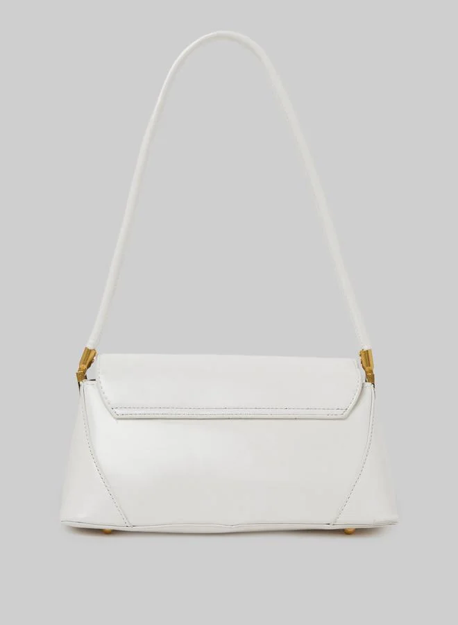 ستايلي Flap Shoulder Bag with Push-Lock