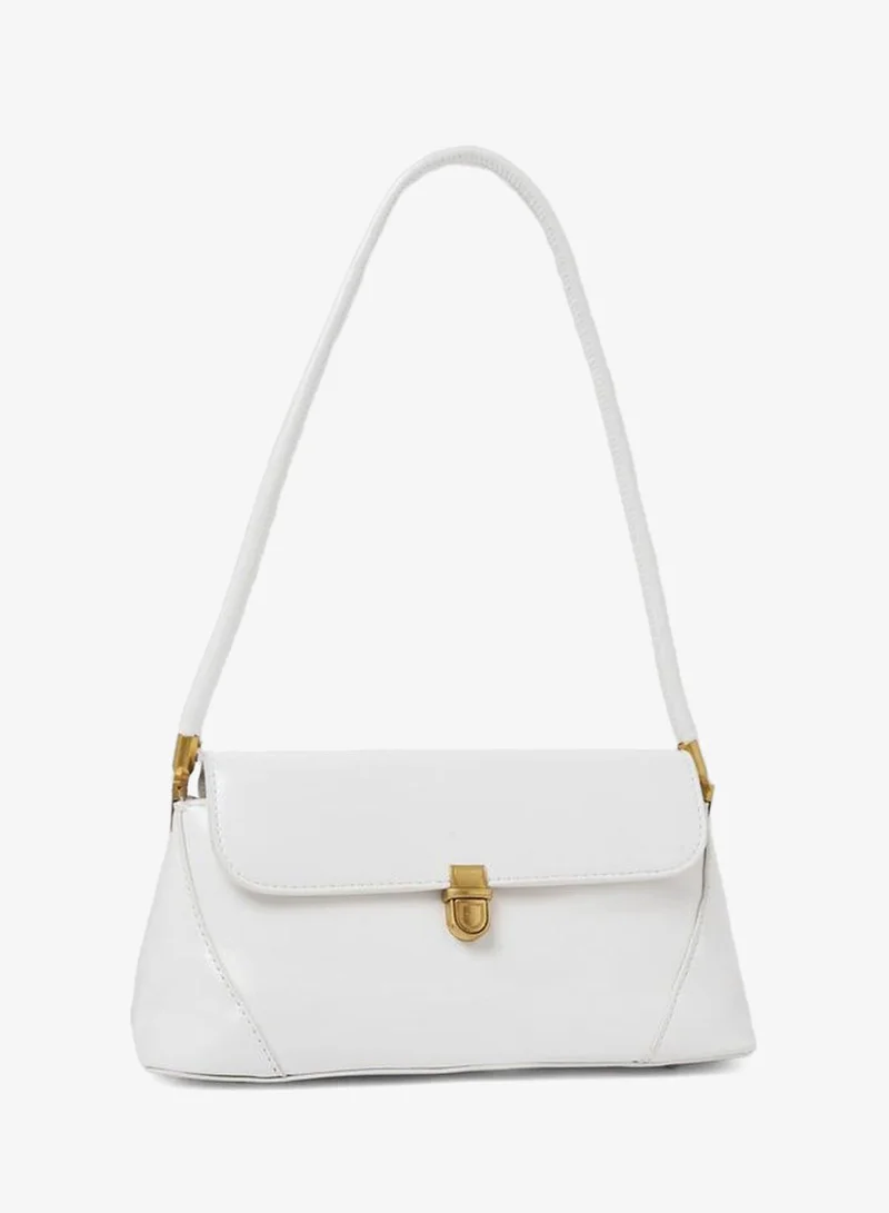 Styli Flap Shoulder Bag with Push-Lock