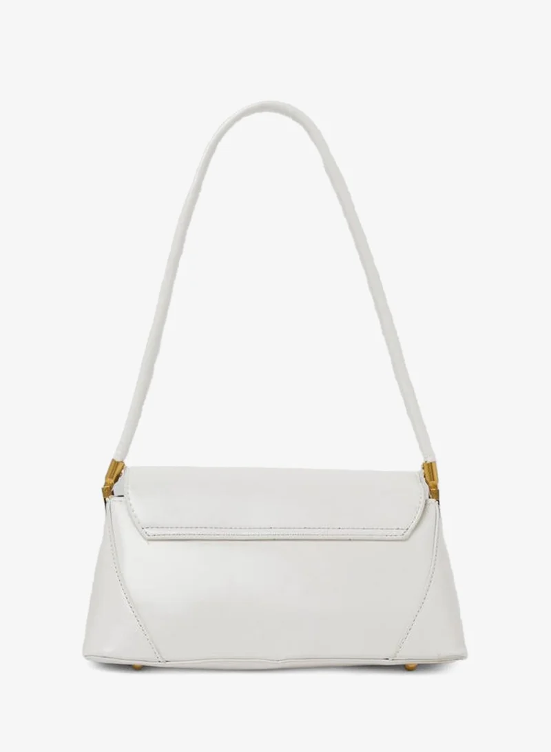 Styli Flap Shoulder Bag with Push-Lock