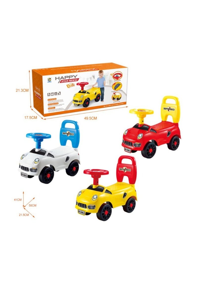 Galaxy Ride-On Car for Kids – Push Car with Steering Wheel & Backrest | Toddler Ride Toy for Indoor & Outdoor Fun | Durable & Safe Design – 48×40×20 cm - Image 4